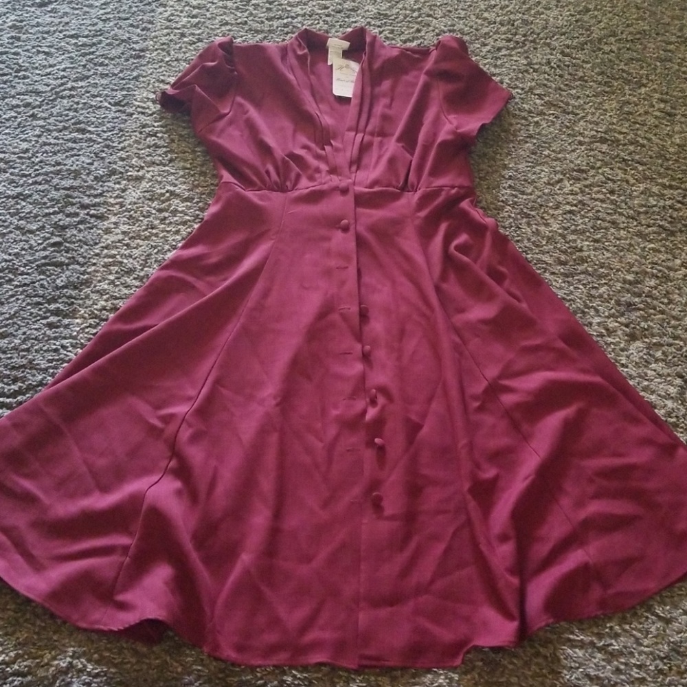 Red vintage dress